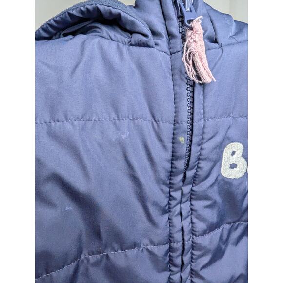 Disney Bluey Girls Size 6 Dark Blue Insulated Puffer Vest Coat with Hoodie - Picture 8 of 8